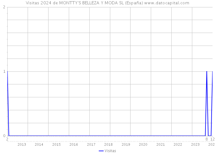 Visitas 2024 de MONTTY'S BELLEZA Y MODA SL (España) 