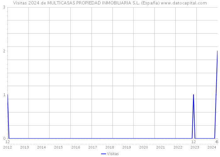 Visitas 2024 de MULTICASAS PROPIEDAD INMOBILIARIA S.L. (España) 