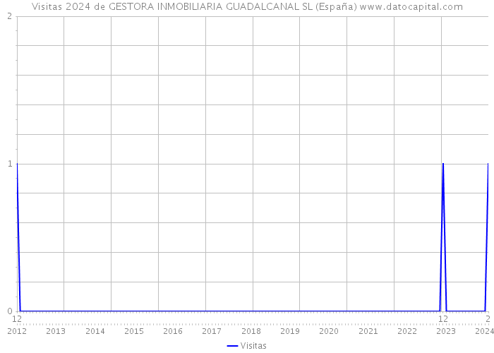 Visitas 2024 de GESTORA INMOBILIARIA GUADALCANAL SL (España) 