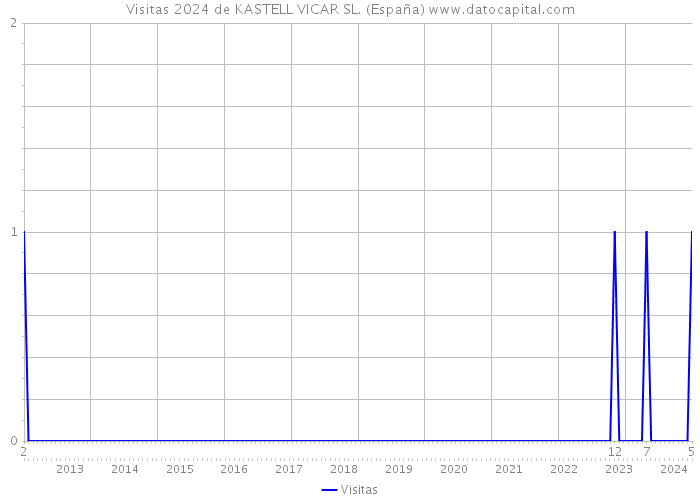 Visitas 2024 de KASTELL VICAR SL. (España) 