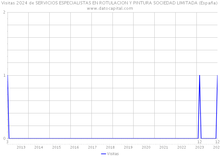 Visitas 2024 de SERVICIOS ESPECIALISTAS EN ROTULACION Y PINTURA SOCIEDAD LIMITADA (España) 