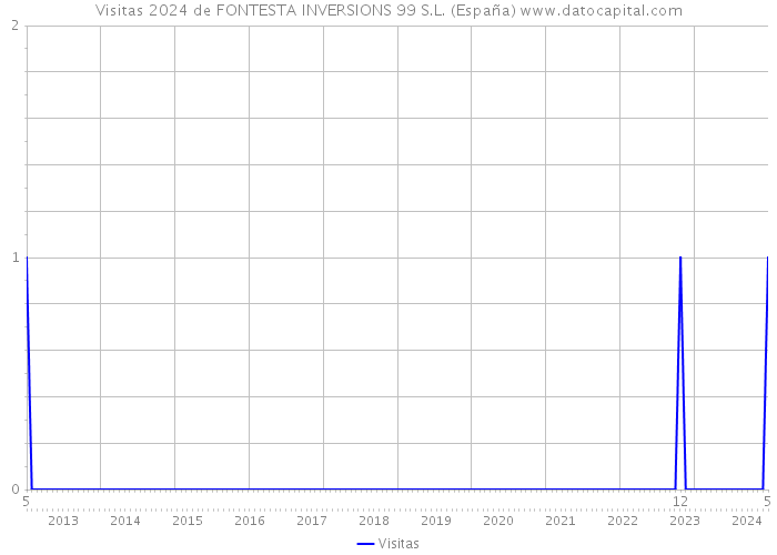Visitas 2024 de FONTESTA INVERSIONS 99 S.L. (España) 