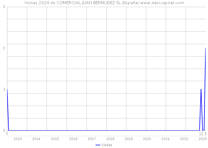 Visitas 2024 de COMERCIAL JUAN BERMUDEZ SL (España) 