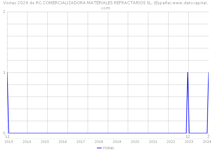 Visitas 2024 de RG COMERCIALIZADORA MATERIALES REFRACTARIOS SL. (España) 