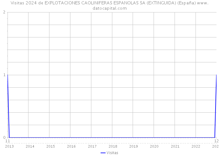 Visitas 2024 de EXPLOTACIONES CAOLINIFERAS ESPANOLAS SA (EXTINGUIDA) (España) 