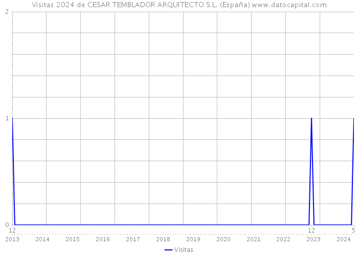 Visitas 2024 de CESAR TEMBLADOR ARQUITECTO S.L. (España) 