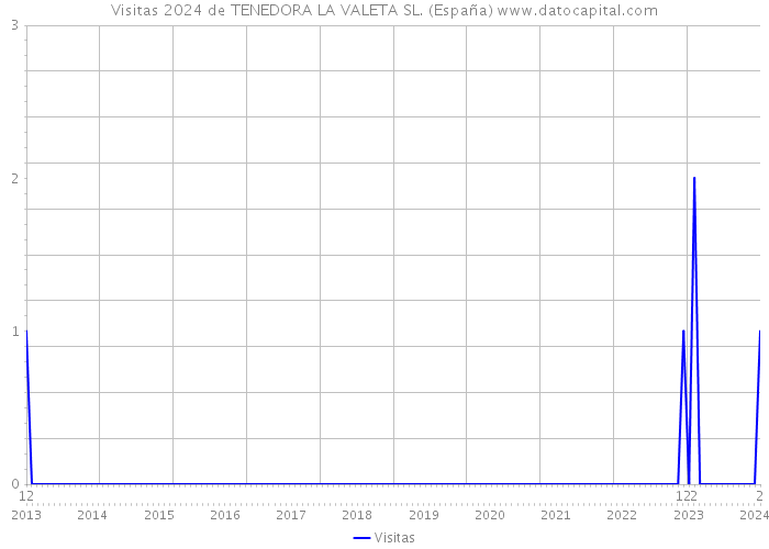 Visitas 2024 de TENEDORA LA VALETA SL. (España) 