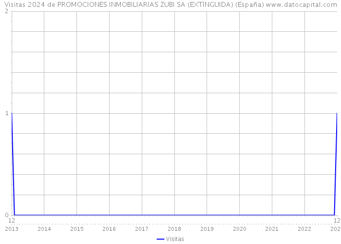 Visitas 2024 de PROMOCIONES INMOBILIARIAS ZUBI SA (EXTINGUIDA) (España) 