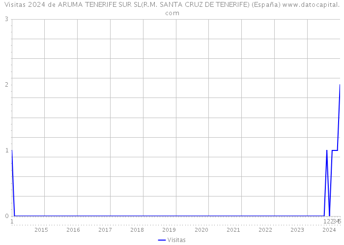 Visitas 2024 de ARUMA TENERIFE SUR SL(R.M. SANTA CRUZ DE TENERIFE) (España) 