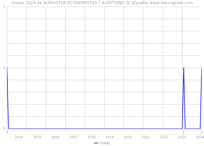 Visitas 2024 de AUDIASTUR ECONOMISTAS Y AUDITORES SL (España) 
