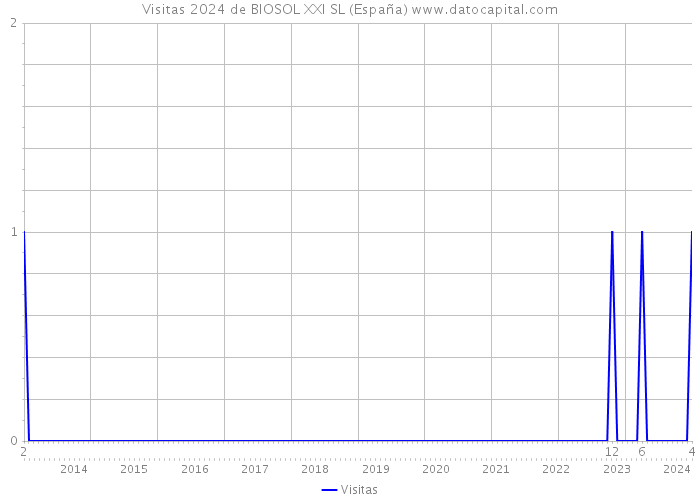Visitas 2024 de BIOSOL XXI SL (España) 