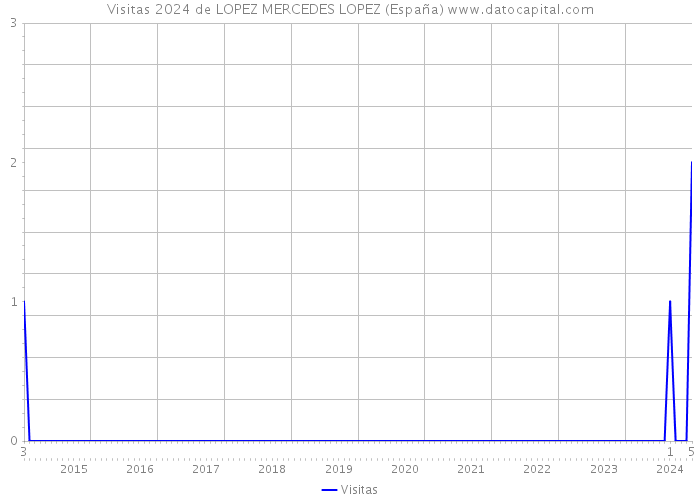 Visitas 2024 de LOPEZ MERCEDES LOPEZ (España) 