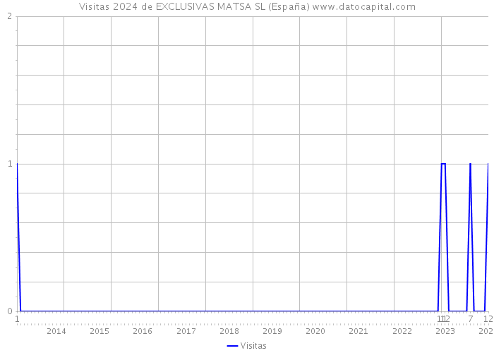 Visitas 2024 de EXCLUSIVAS MATSA SL (España) 