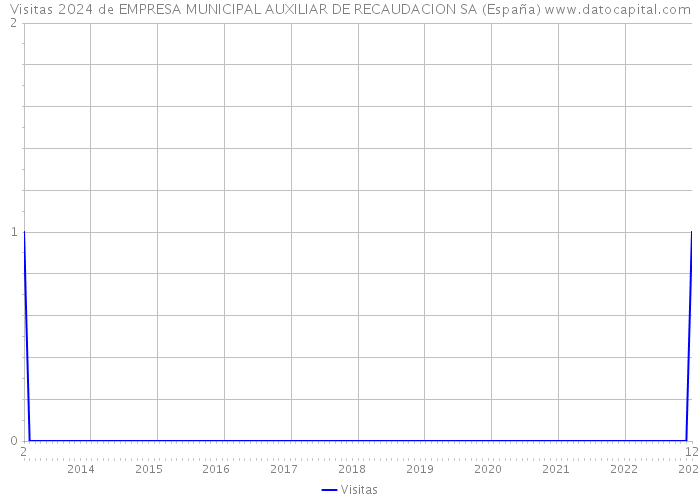 Visitas 2024 de EMPRESA MUNICIPAL AUXILIAR DE RECAUDACION SA (España) 