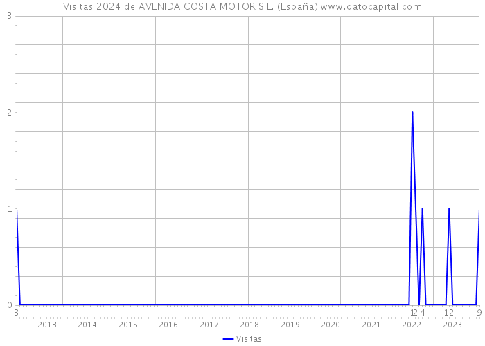 Visitas 2024 de AVENIDA COSTA MOTOR S.L. (España) 
