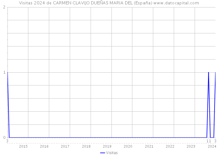 Visitas 2024 de CARMEN CLAVIJO DUEÑAS MARIA DEL (España) 