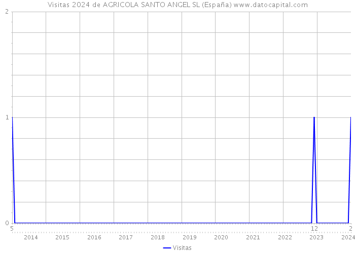 Visitas 2024 de AGRICOLA SANTO ANGEL SL (España) 