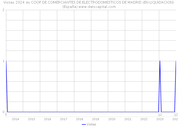 Visitas 2024 de COOP DE COMERCIANTES DE ELECTRODOMESTICOS DE MADRID (EN LIQUIDACION) (España) 