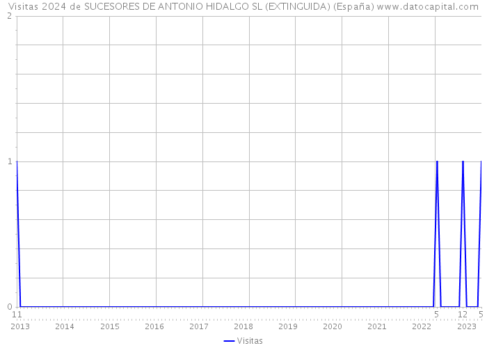 Visitas 2024 de SUCESORES DE ANTONIO HIDALGO SL (EXTINGUIDA) (España) 