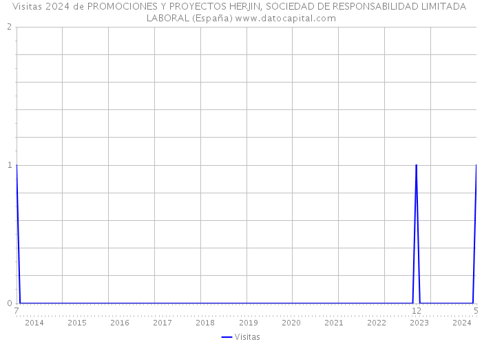 Visitas 2024 de PROMOCIONES Y PROYECTOS HERJIN, SOCIEDAD DE RESPONSABILIDAD LIMITADA LABORAL (España) 