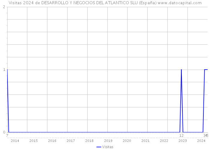 Visitas 2024 de DESARROLLO Y NEGOCIOS DEL ATLANTICO SLU (España) 