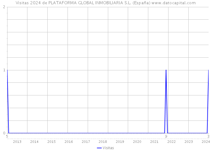 Visitas 2024 de PLATAFORMA GLOBAL INMOBILIARIA S.L. (España) 