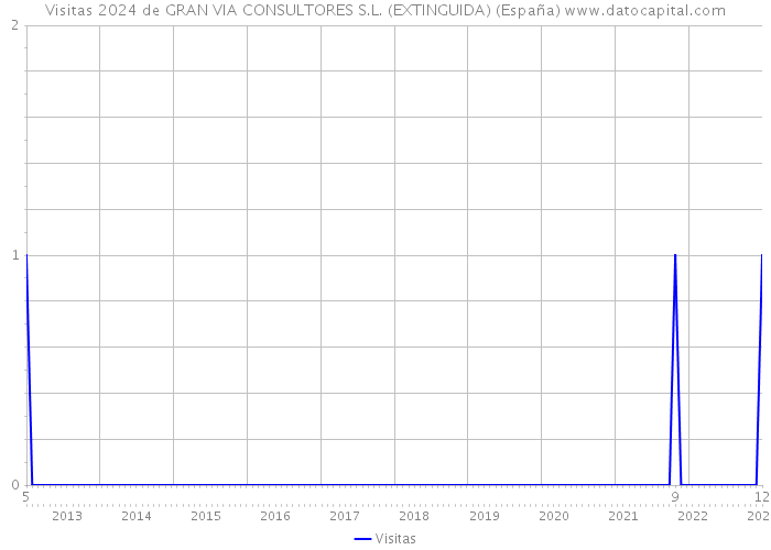 Visitas 2024 de GRAN VIA CONSULTORES S.L. (EXTINGUIDA) (España) 