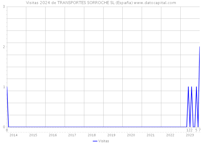 Visitas 2024 de TRANSPORTES SORROCHE SL (España) 