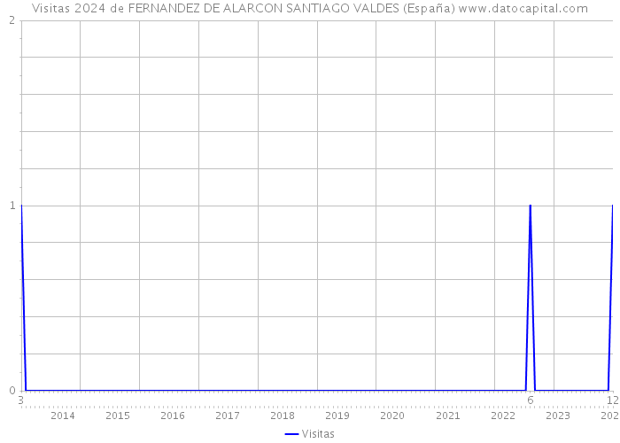Visitas 2024 de FERNANDEZ DE ALARCON SANTIAGO VALDES (España) 