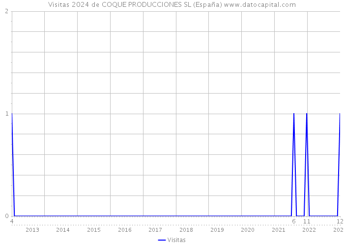Visitas 2024 de COQUE PRODUCCIONES SL (España) 