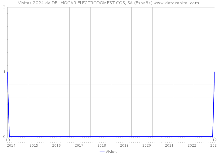 Visitas 2024 de DEL HOGAR ELECTRODOMESTICOS, SA (España) 