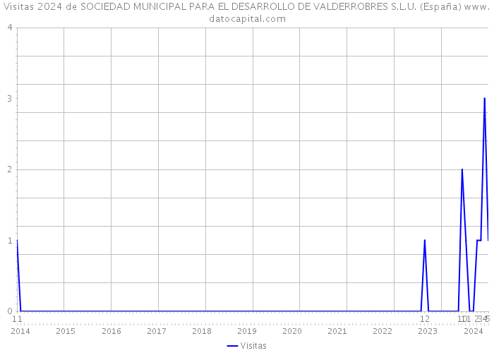 Visitas 2024 de SOCIEDAD MUNICIPAL PARA EL DESARROLLO DE VALDERROBRES S.L.U. (España) 