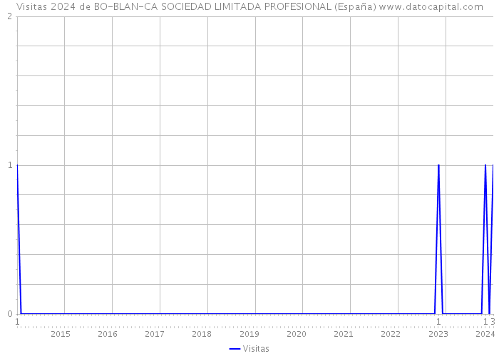 Visitas 2024 de BO-BLAN-CA SOCIEDAD LIMITADA PROFESIONAL (España) 