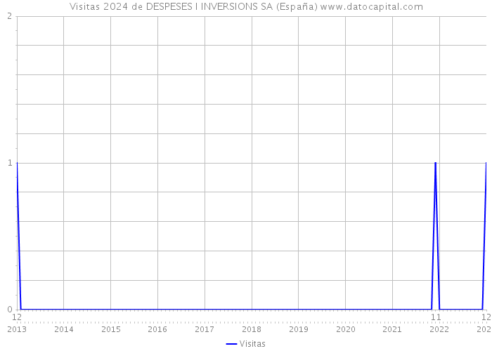 Visitas 2024 de DESPESES I INVERSIONS SA (España) 