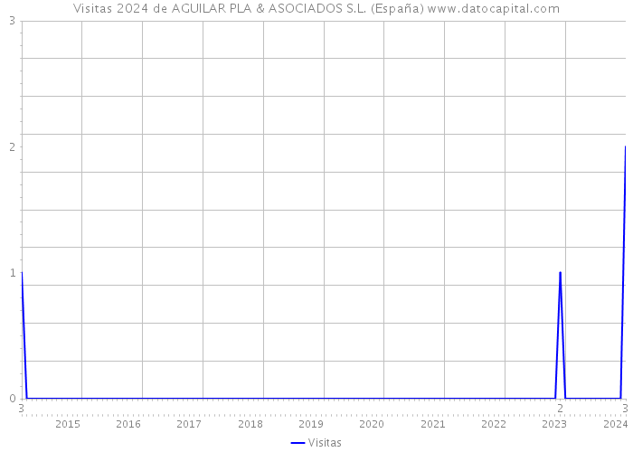 Visitas 2024 de AGUILAR PLA & ASOCIADOS S.L. (España) 