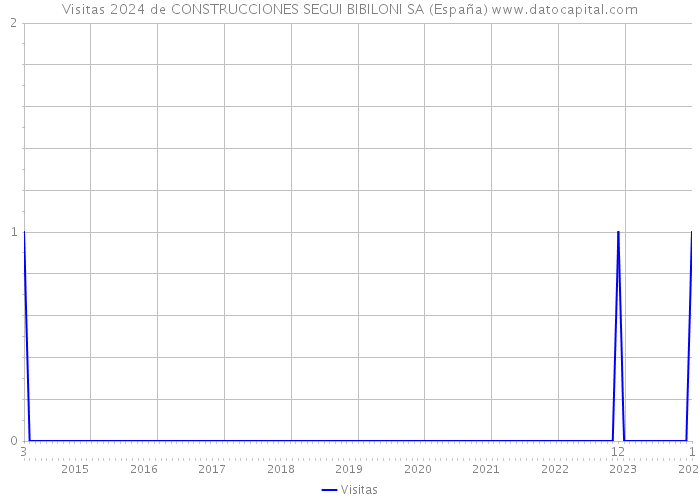 Visitas 2024 de CONSTRUCCIONES SEGUI BIBILONI SA (España) 