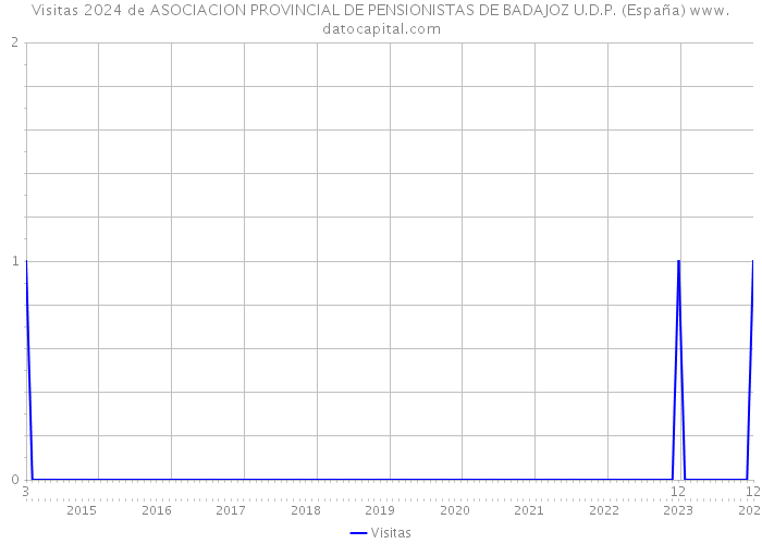Visitas 2024 de ASOCIACION PROVINCIAL DE PENSIONISTAS DE BADAJOZ U.D.P. (España) 
