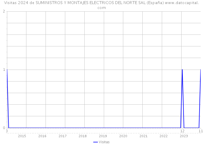 Visitas 2024 de SUMINISTROS Y MONTAJES ELECTRICOS DEL NORTE SAL (España) 