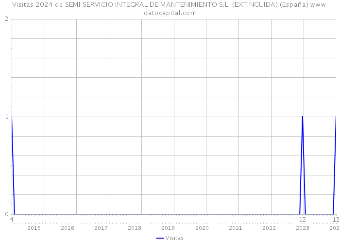 Visitas 2024 de SEMI SERVICIO INTEGRAL DE MANTENIMIENTO S.L. (EXTINGUIDA) (España) 