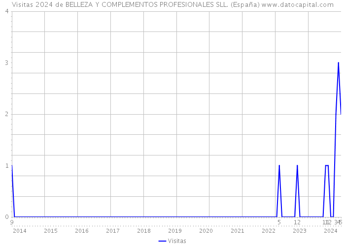 Visitas 2024 de BELLEZA Y COMPLEMENTOS PROFESIONALES SLL. (España) 