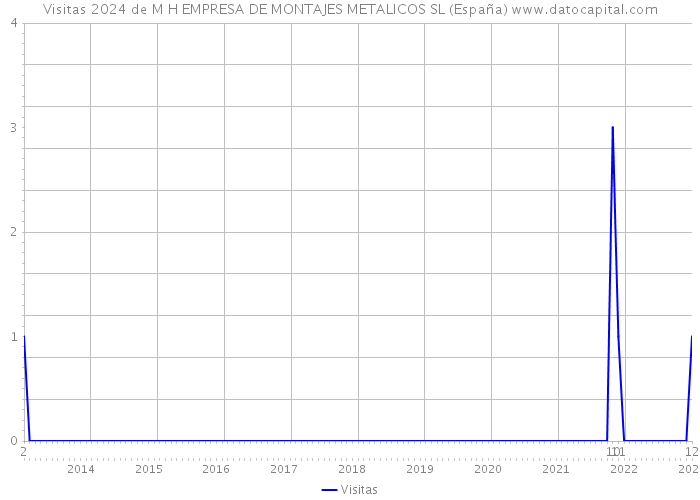 Visitas 2024 de M H EMPRESA DE MONTAJES METALICOS SL (España) 