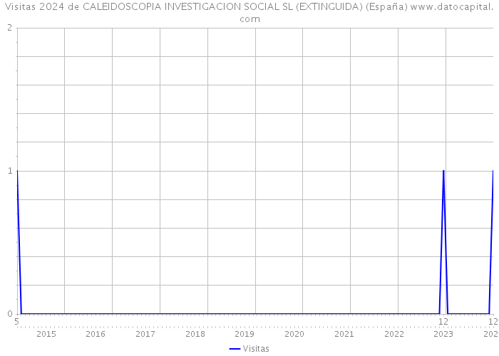 Visitas 2024 de CALEIDOSCOPIA INVESTIGACION SOCIAL SL (EXTINGUIDA) (España) 