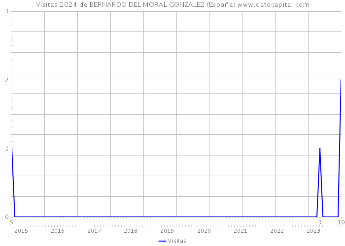 Visitas 2024 de BERNARDO DEL MORAL GONZALEZ (España) 