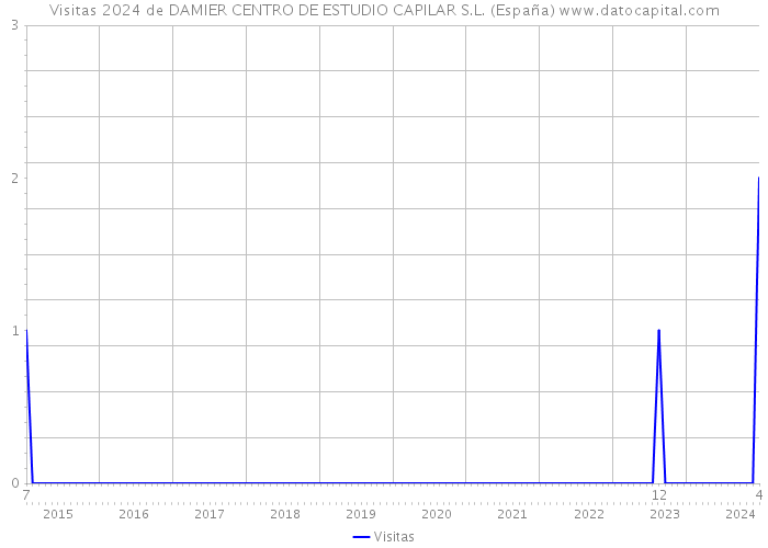 Visitas 2024 de DAMIER CENTRO DE ESTUDIO CAPILAR S.L. (España) 