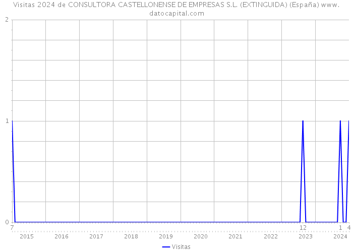Visitas 2024 de CONSULTORA CASTELLONENSE DE EMPRESAS S.L. (EXTINGUIDA) (España) 