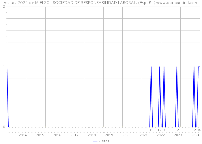 Visitas 2024 de MIELSOL SOCIEDAD DE RESPONSABILIDAD LABORAL. (España) 