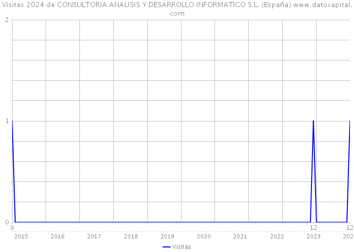 Visitas 2024 de CONSULTORIA ANALISIS Y DESARROLLO INFORMATICO S.L. (España) 