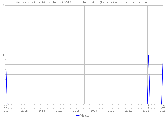 Visitas 2024 de AGENCIA TRANSPORTES NADELA SL (España) 