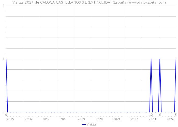 Visitas 2024 de CALOCA CASTELLANOS S L (EXTINGUIDA) (España) 