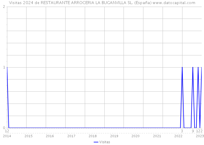 Visitas 2024 de RESTAURANTE ARROCERIA LA BUGANVILLA SL. (España) 